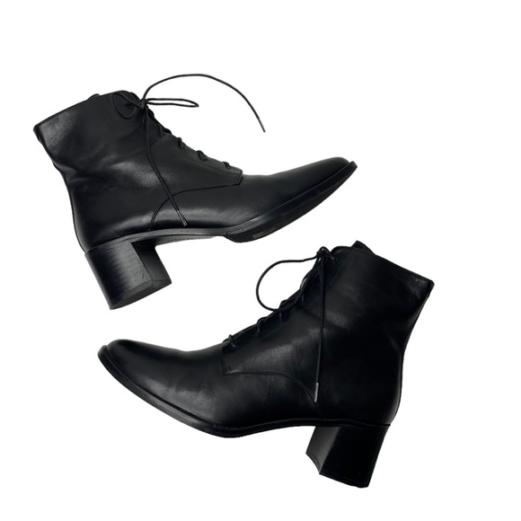 Freda Salvador | Ace Lace Up Boot Black Smooth Leather 9 - Picture 9 of 13